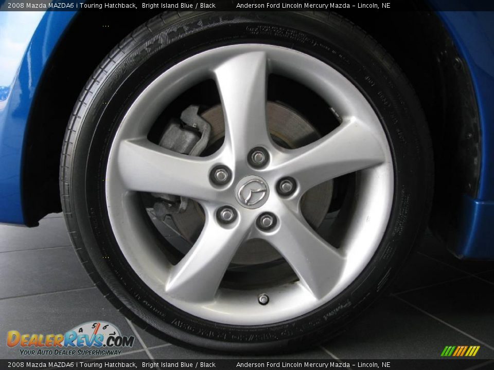 2008 Mazda MAZDA6 i Touring Hatchback Bright Island Blue / Black Photo #20