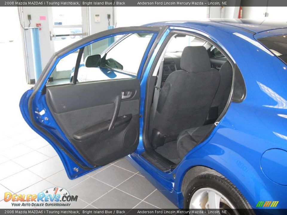 2008 Mazda MAZDA6 i Touring Hatchback Bright Island Blue / Black Photo #22