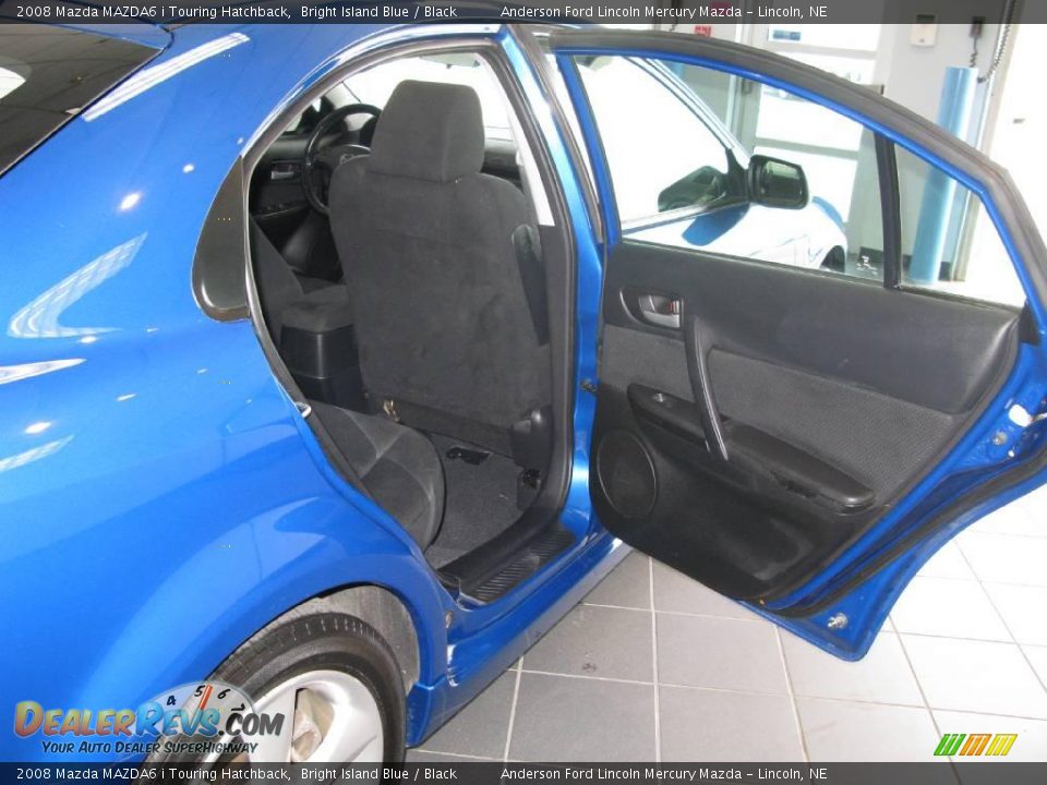 2008 Mazda MAZDA6 i Touring Hatchback Bright Island Blue / Black Photo #23