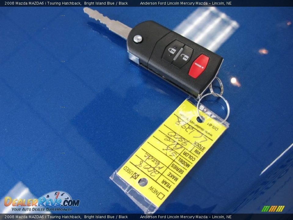 2008 Mazda MAZDA6 i Touring Hatchback Bright Island Blue / Black Photo #29