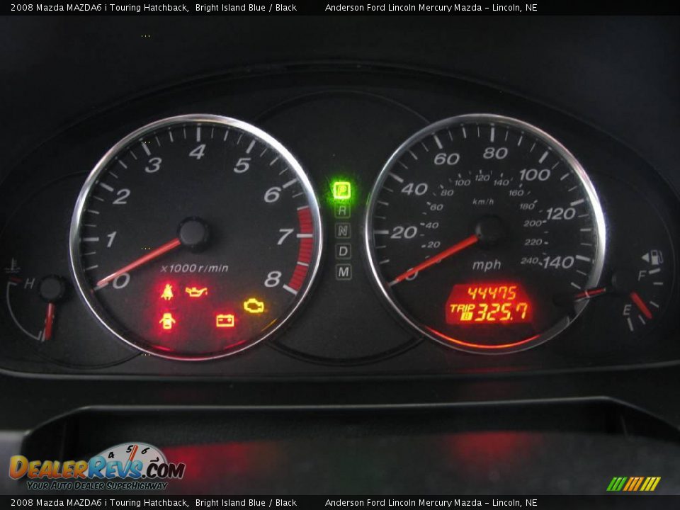 2008 Mazda MAZDA6 i Touring Hatchback Bright Island Blue / Black Photo #30