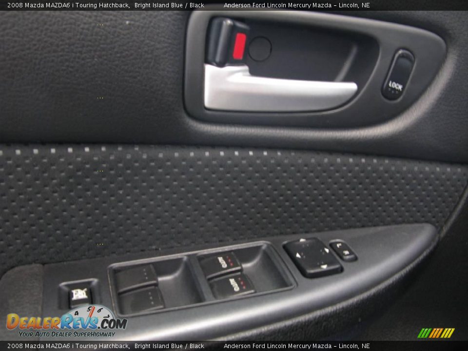 2008 Mazda MAZDA6 i Touring Hatchback Bright Island Blue / Black Photo #32