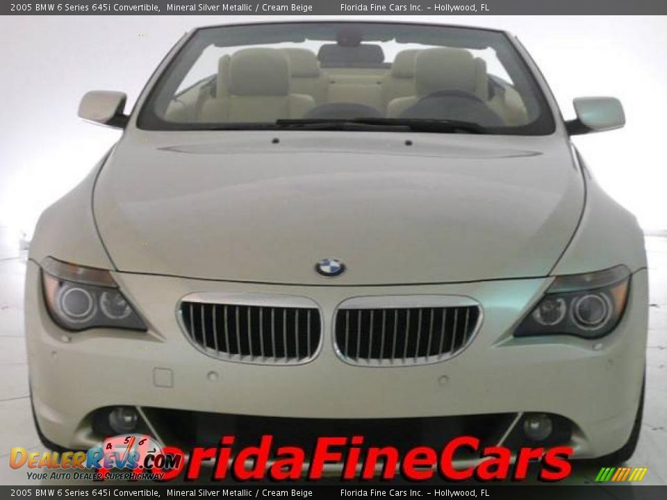 2005 BMW 6 Series 645i Convertible Mineral Silver Metallic / Cream Beige Photo #5