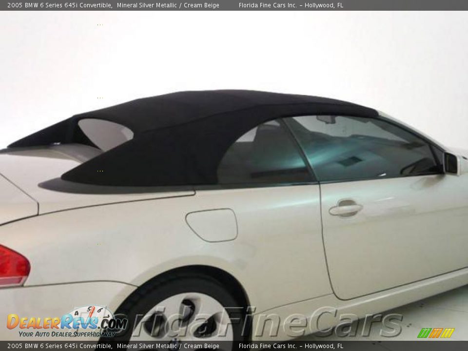 2005 BMW 6 Series 645i Convertible Mineral Silver Metallic / Cream Beige Photo #9