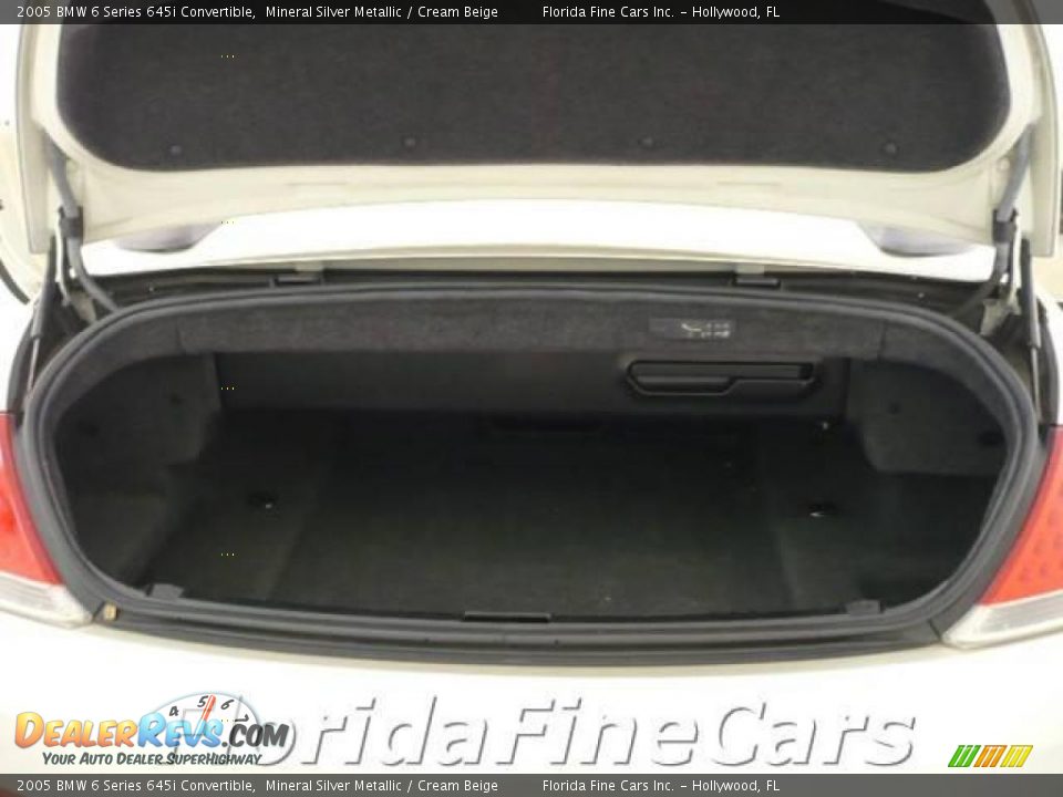 2005 BMW 6 Series 645i Convertible Mineral Silver Metallic / Cream Beige Photo #11
