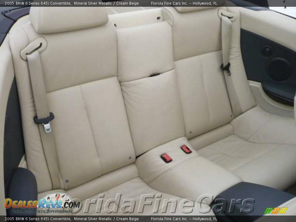 2005 BMW 6 Series 645i Convertible Mineral Silver Metallic / Cream Beige Photo #15