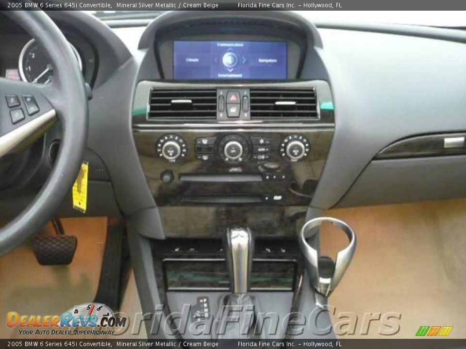 2005 BMW 6 Series 645i Convertible Mineral Silver Metallic / Cream Beige Photo #18