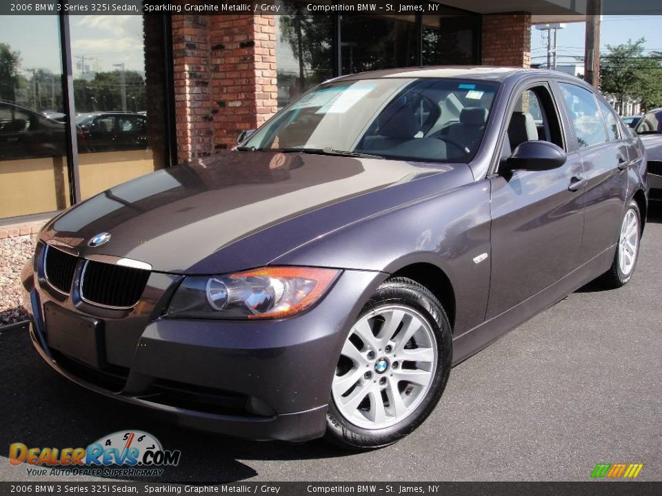 2006 BMW 3 Series 325i Sedan Sparkling Graphite Metallic / Grey Photo #1