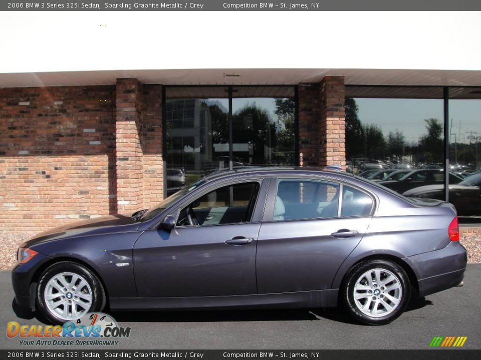 2006 BMW 3 Series 325i Sedan Sparkling Graphite Metallic / Grey Photo #3