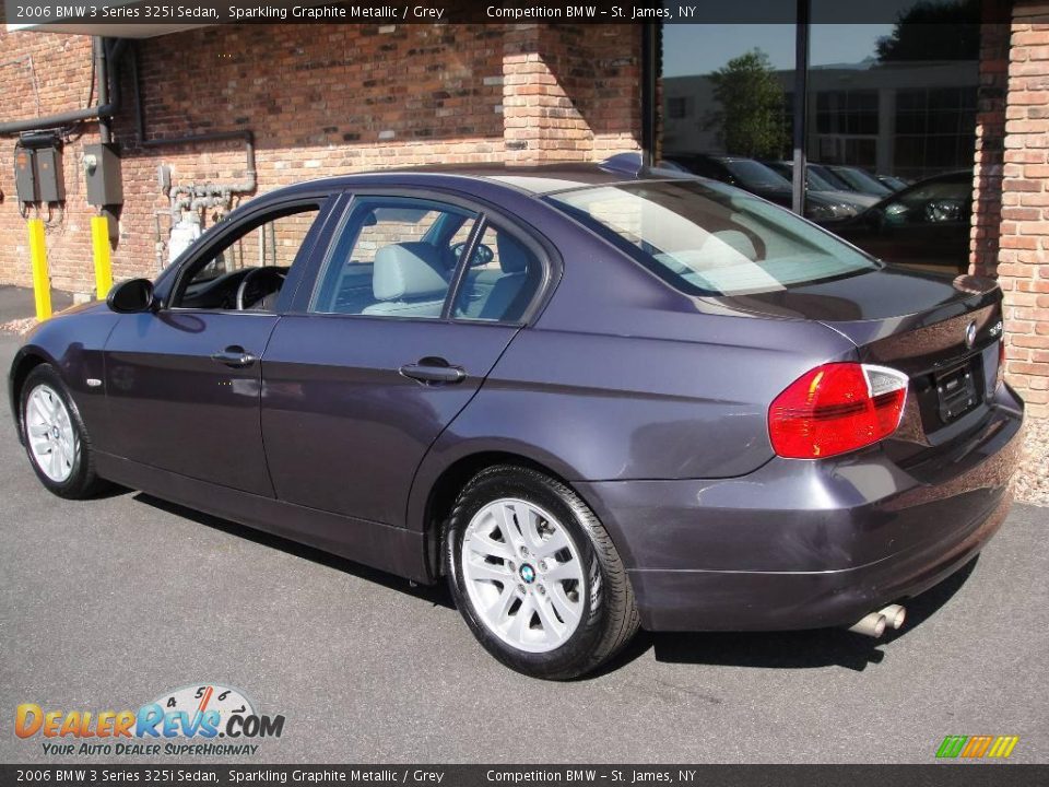 2006 BMW 3 Series 325i Sedan Sparkling Graphite Metallic / Grey Photo #4