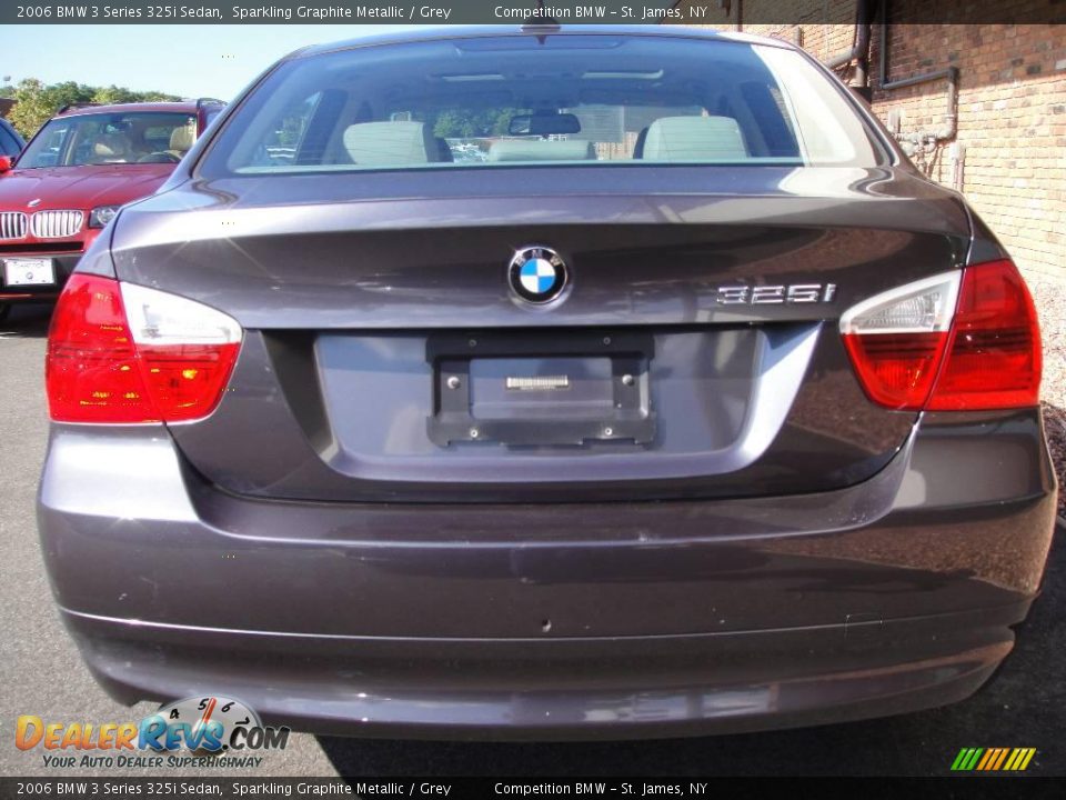 2006 BMW 3 Series 325i Sedan Sparkling Graphite Metallic / Grey Photo #5