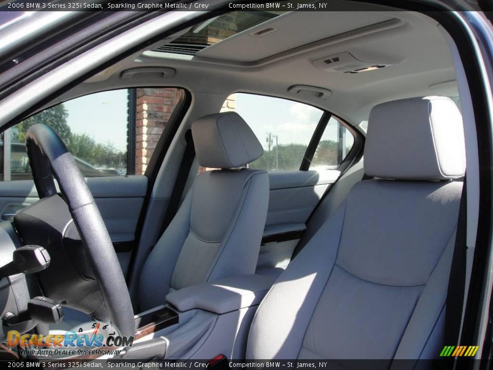 2006 BMW 3 Series 325i Sedan Sparkling Graphite Metallic / Grey Photo #9