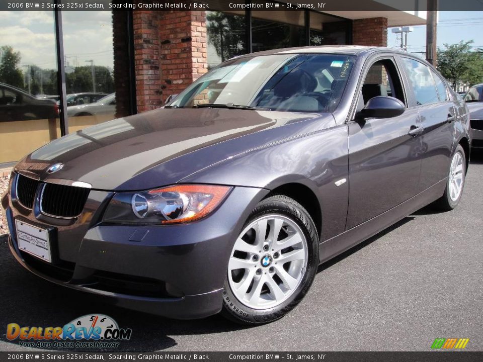 2006 BMW 3 Series 325xi Sedan Sparkling Graphite Metallic / Black Photo #1