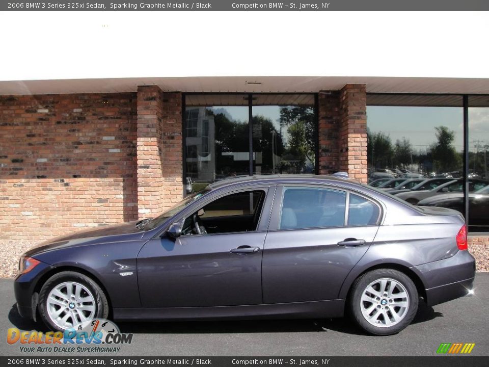 2006 BMW 3 Series 325xi Sedan Sparkling Graphite Metallic / Black Photo #3