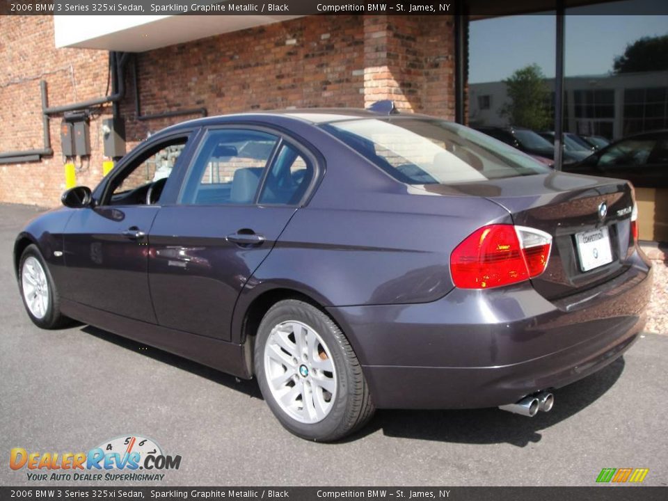 2006 BMW 3 Series 325xi Sedan Sparkling Graphite Metallic / Black Photo #4