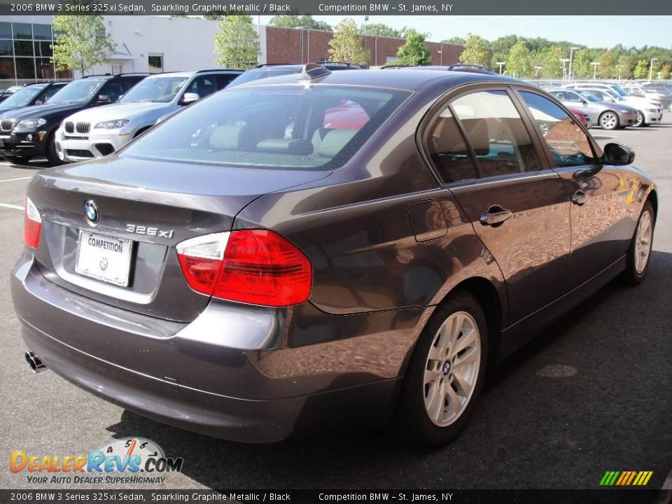 2006 BMW 3 Series 325xi Sedan Sparkling Graphite Metallic / Black Photo #6