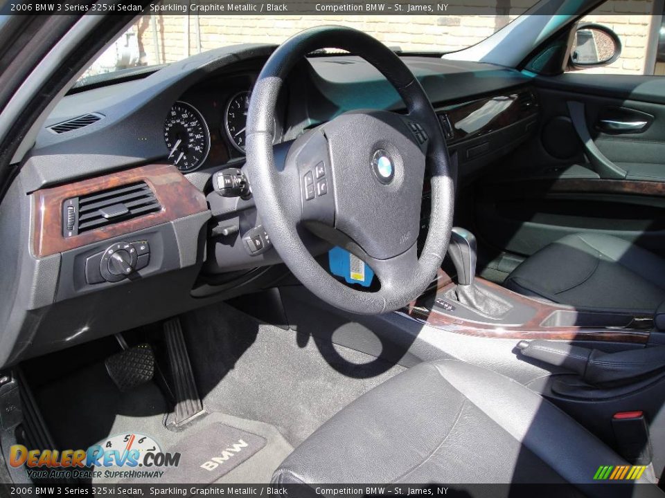 2006 BMW 3 Series 325xi Sedan Sparkling Graphite Metallic / Black Photo #10