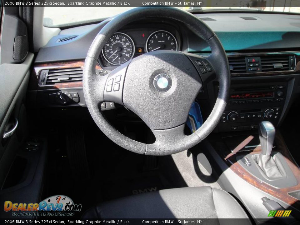 2006 BMW 3 Series 325xi Sedan Sparkling Graphite Metallic / Black Photo #11