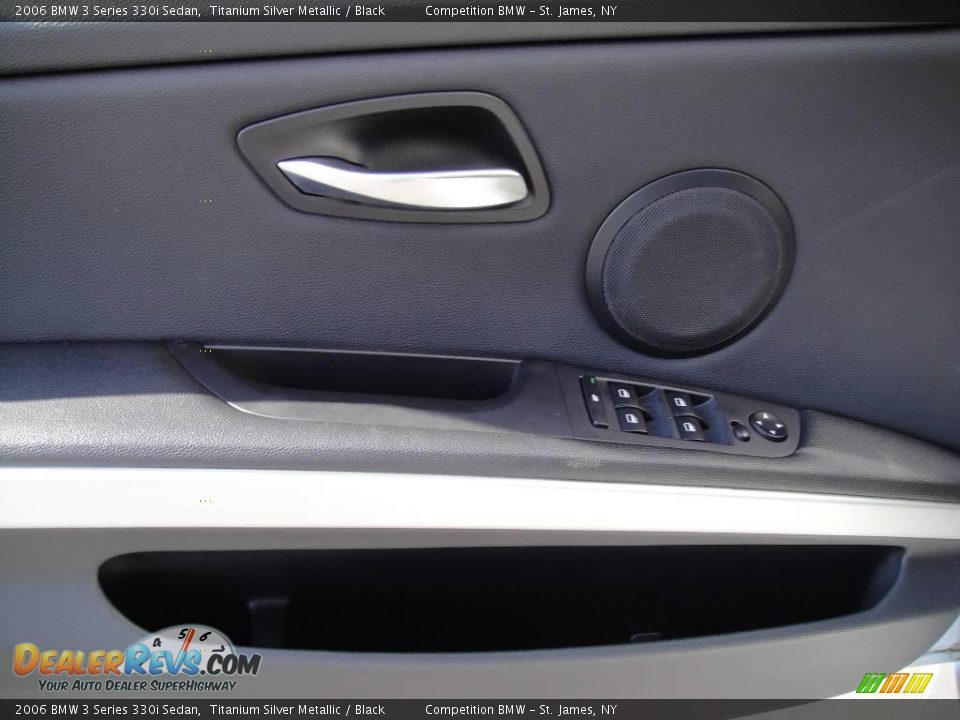 2006 BMW 3 Series 330i Sedan Titanium Silver Metallic / Black Photo #8