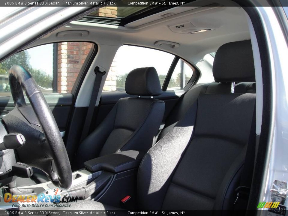 2006 BMW 3 Series 330i Sedan Titanium Silver Metallic / Black Photo #9