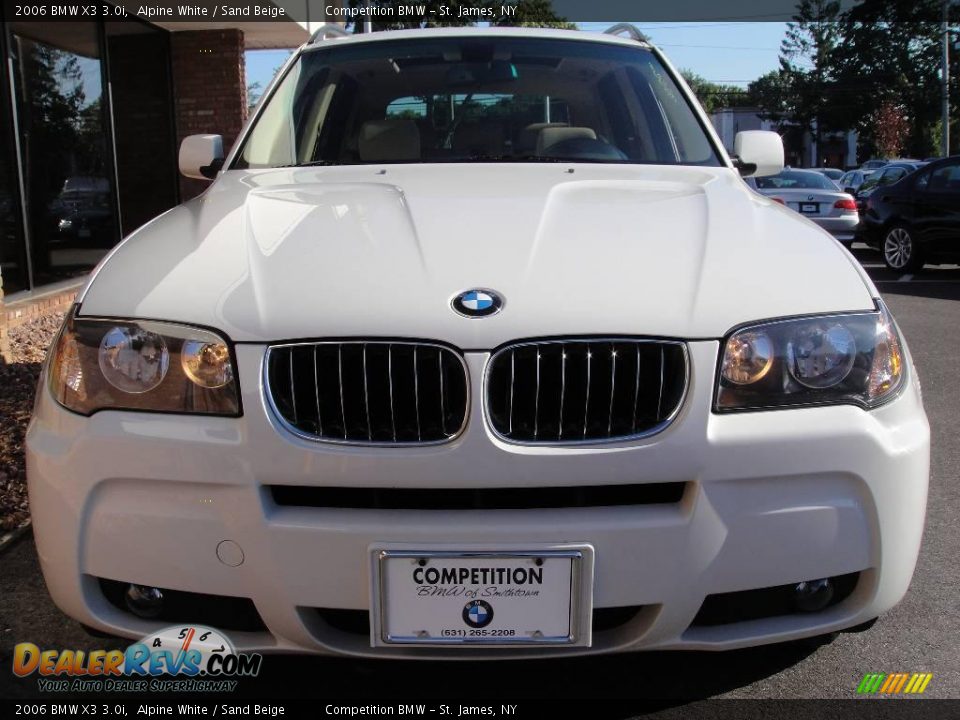 2006 BMW X3 3.0i Alpine White / Sand Beige Photo #2