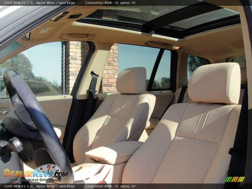 2006 BMW X3 3.0i Alpine White / Sand Beige Photo #9