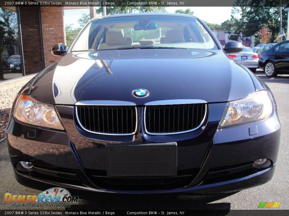 2007 BMW 3 Series 328xi Sedan Monaco Blue Metallic / Beige Photo #2