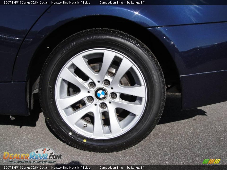 2007 BMW 3 Series 328xi Sedan Monaco Blue Metallic / Beige Photo #7