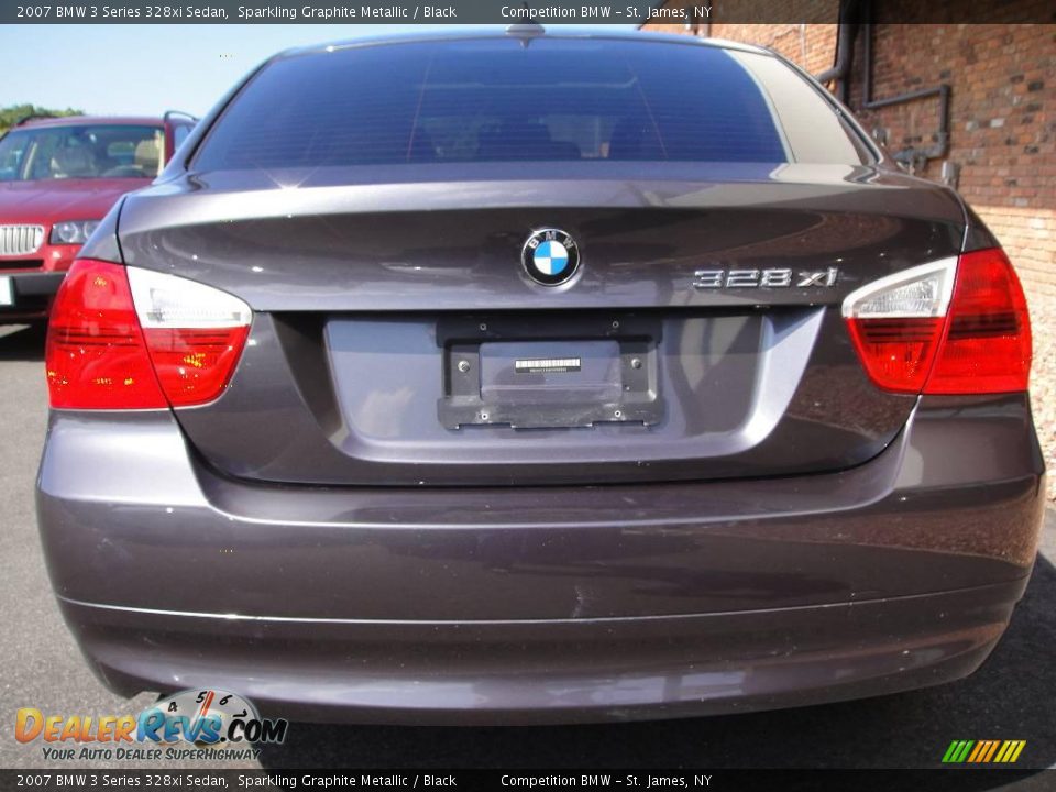 2007 BMW 3 Series 328xi Sedan Sparkling Graphite Metallic / Black Photo #5