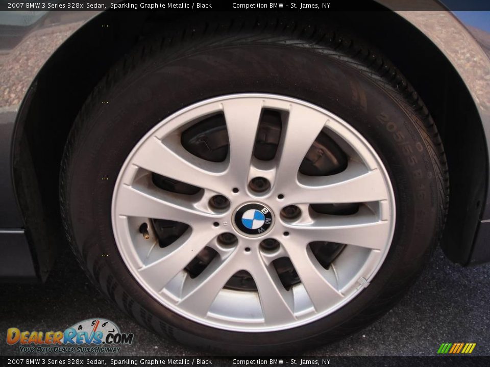 2007 BMW 3 Series 328xi Sedan Sparkling Graphite Metallic / Black Photo #7