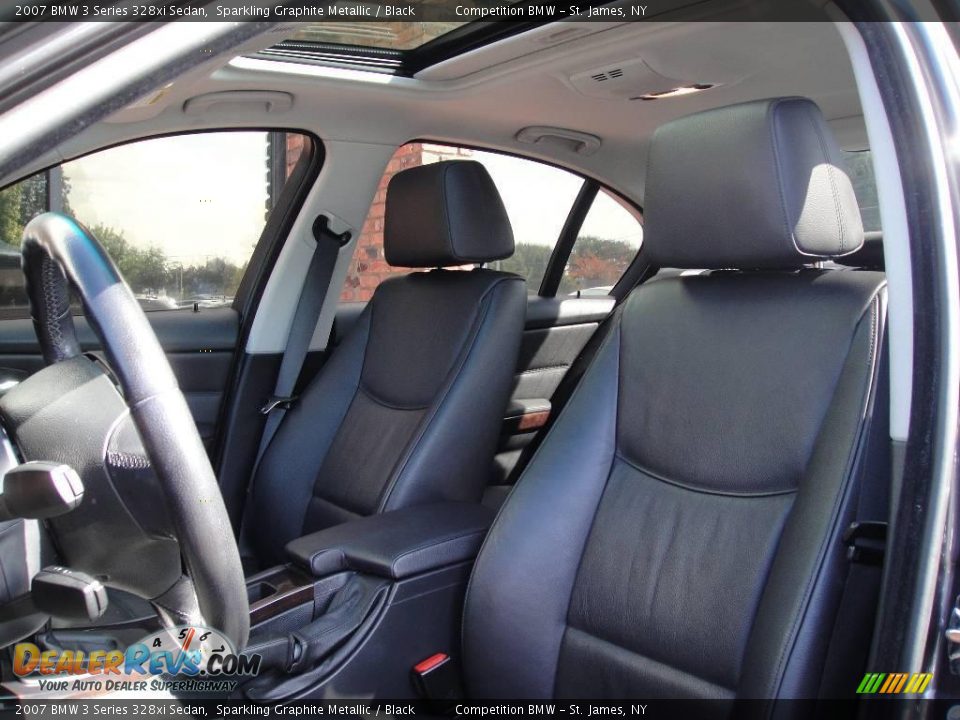 2007 BMW 3 Series 328xi Sedan Sparkling Graphite Metallic / Black Photo #9