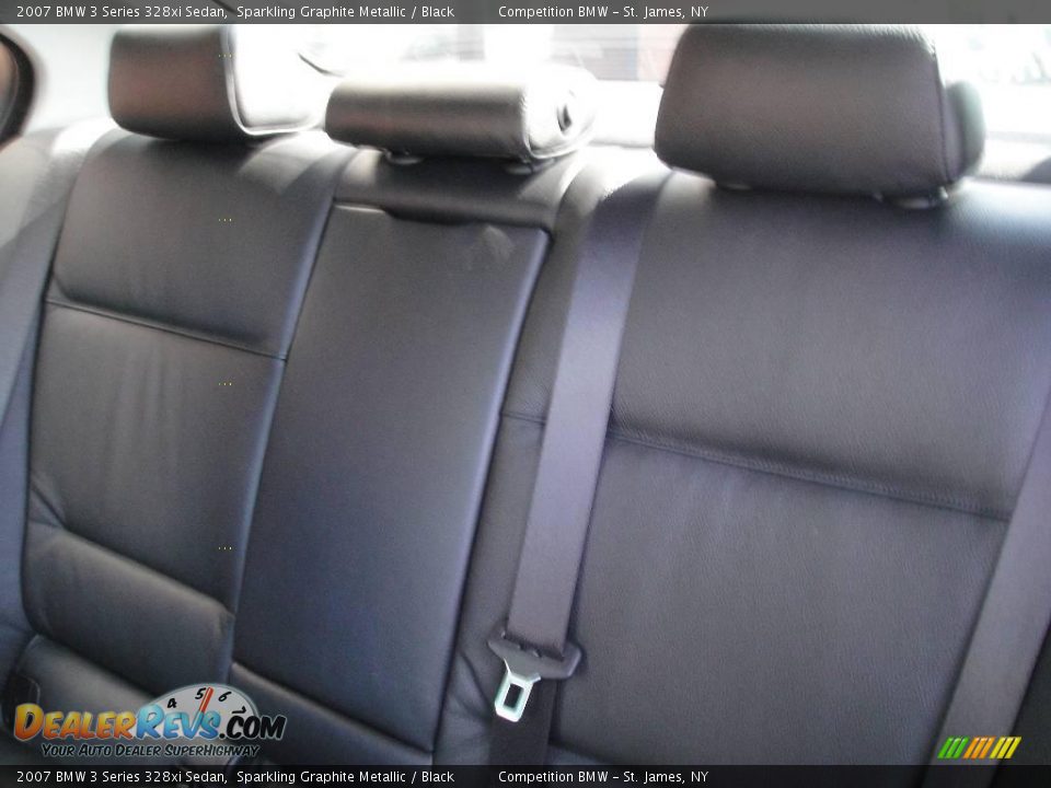 2007 BMW 3 Series 328xi Sedan Sparkling Graphite Metallic / Black Photo #12