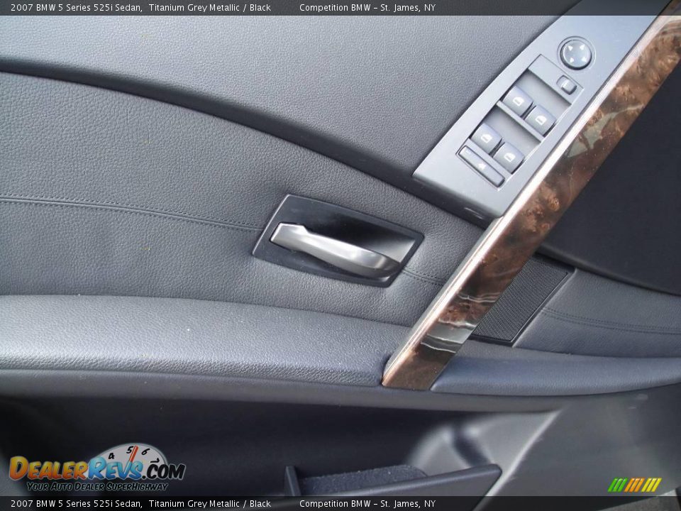 2007 BMW 5 Series 525i Sedan Titanium Grey Metallic / Black Photo #8
