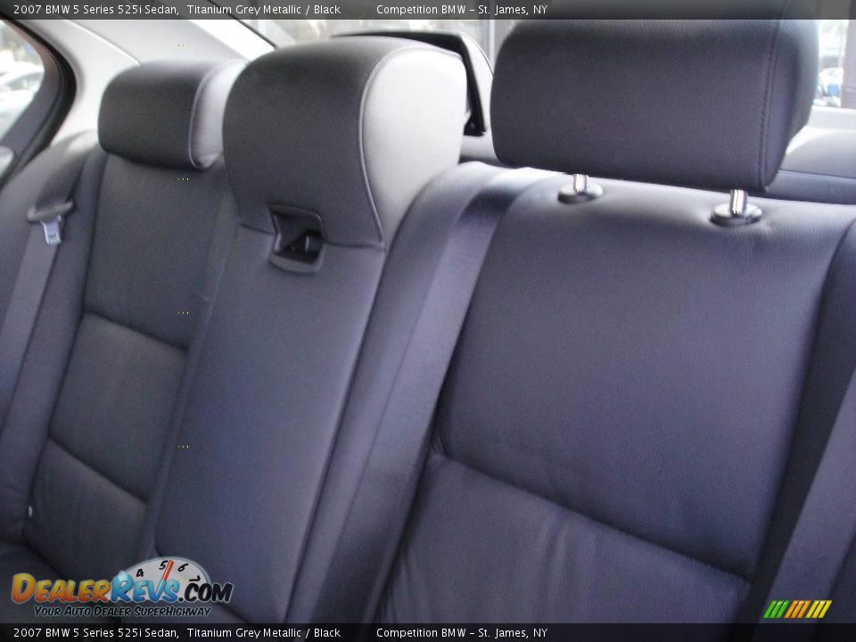 2007 BMW 5 Series 525i Sedan Titanium Grey Metallic / Black Photo #12