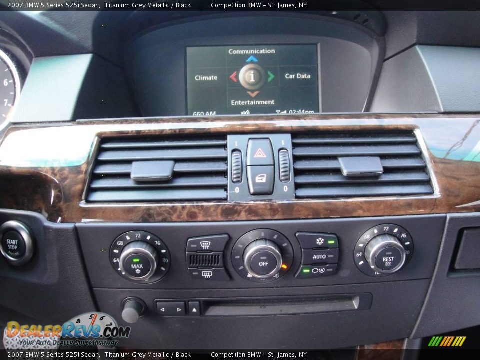 2007 BMW 5 Series 525i Sedan Titanium Grey Metallic / Black Photo #13