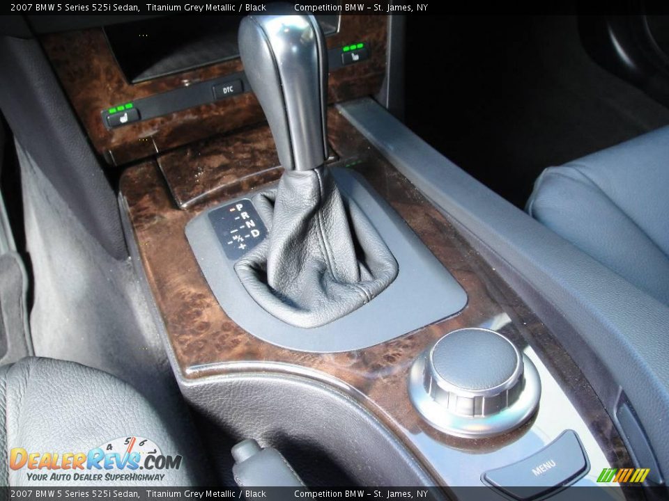2007 BMW 5 Series 525i Sedan Titanium Grey Metallic / Black Photo #14