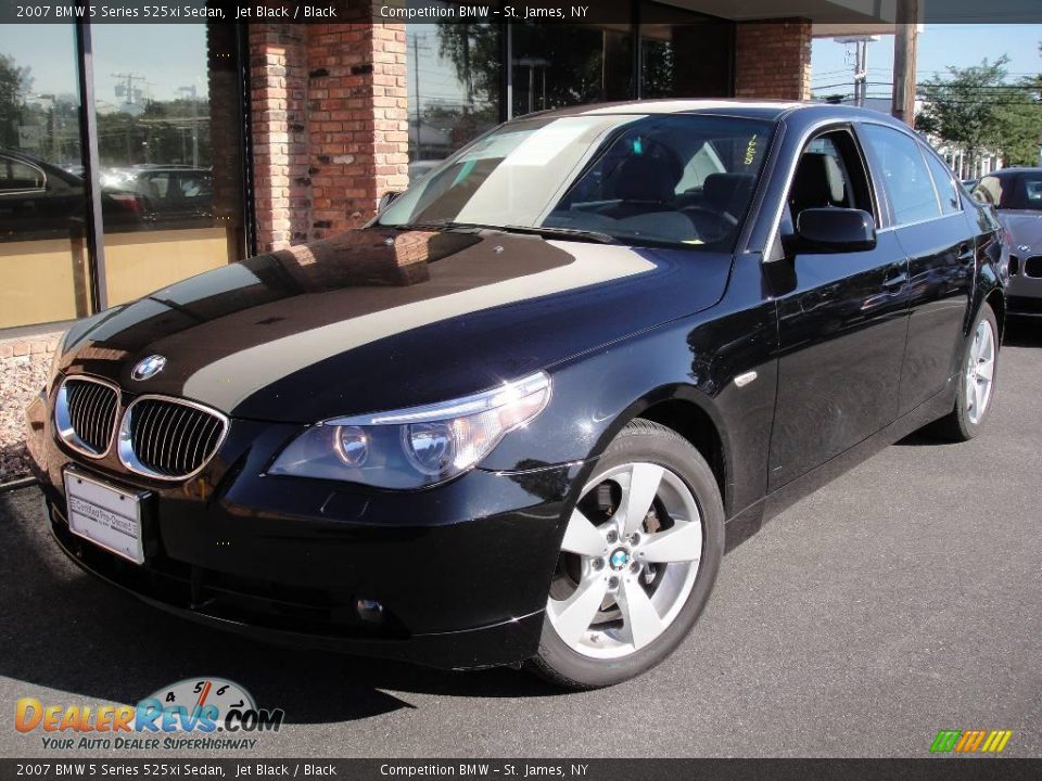 2007 BMW 5 Series 525xi Sedan Jet Black / Black Photo #1