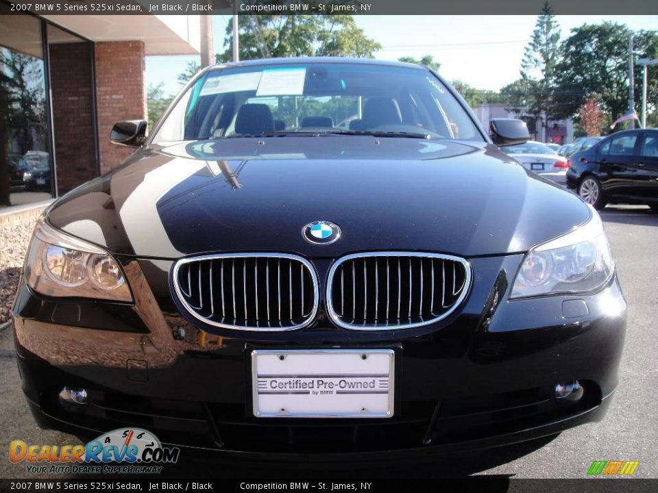 2007 BMW 5 Series 525xi Sedan Jet Black / Black Photo #2