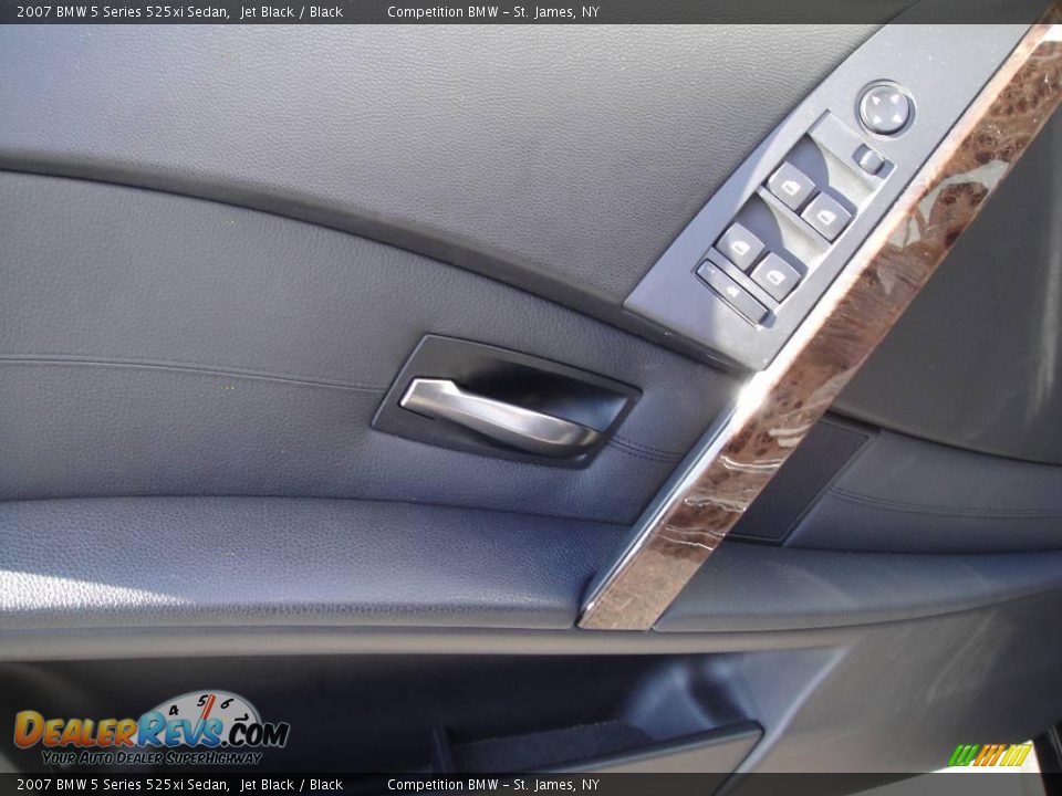 2007 BMW 5 Series 525xi Sedan Jet Black / Black Photo #8
