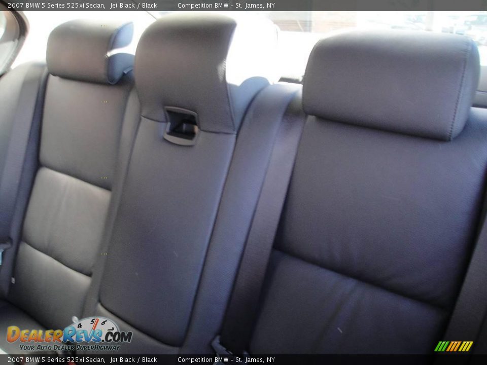 2007 BMW 5 Series 525xi Sedan Jet Black / Black Photo #12