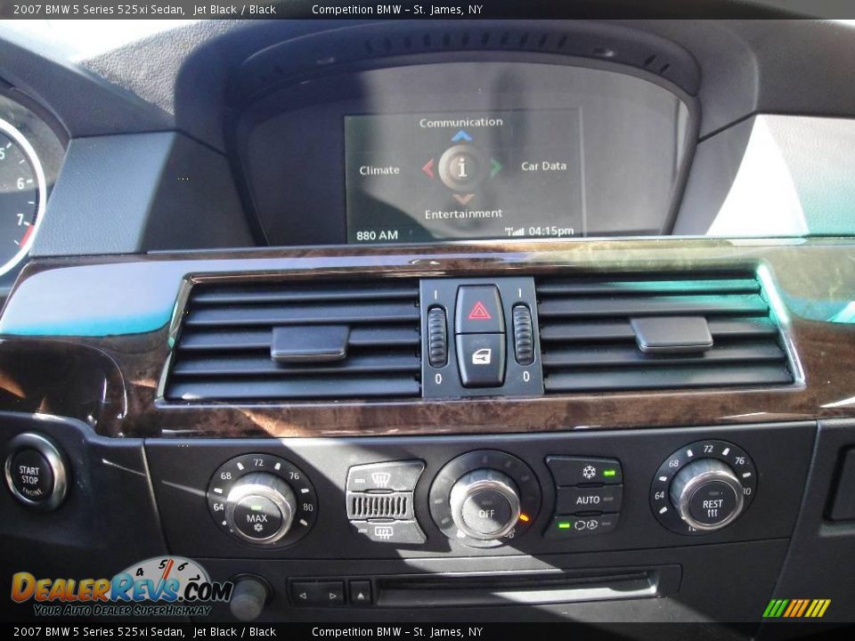 2007 BMW 5 Series 525xi Sedan Jet Black / Black Photo #13