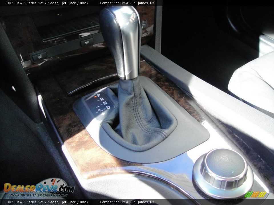 2007 BMW 5 Series 525xi Sedan Jet Black / Black Photo #14