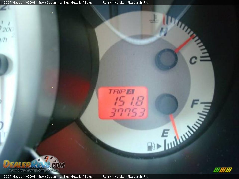 2007 Mazda MAZDA3 i Sport Sedan Ice Blue Metallic / Beige Photo #20