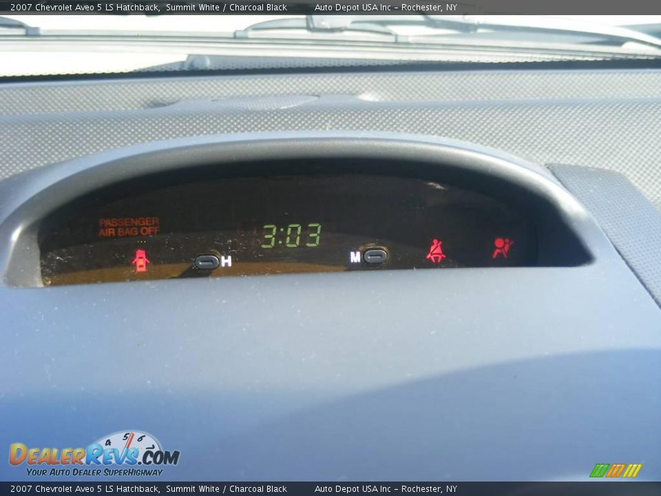 2007 Chevrolet Aveo 5 LS Hatchback Summit White / Charcoal Black Photo #11