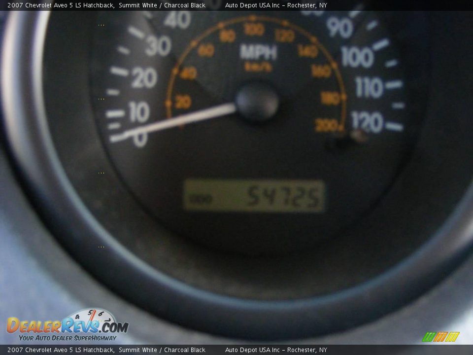 2007 Chevrolet Aveo 5 LS Hatchback Summit White / Charcoal Black Photo #13