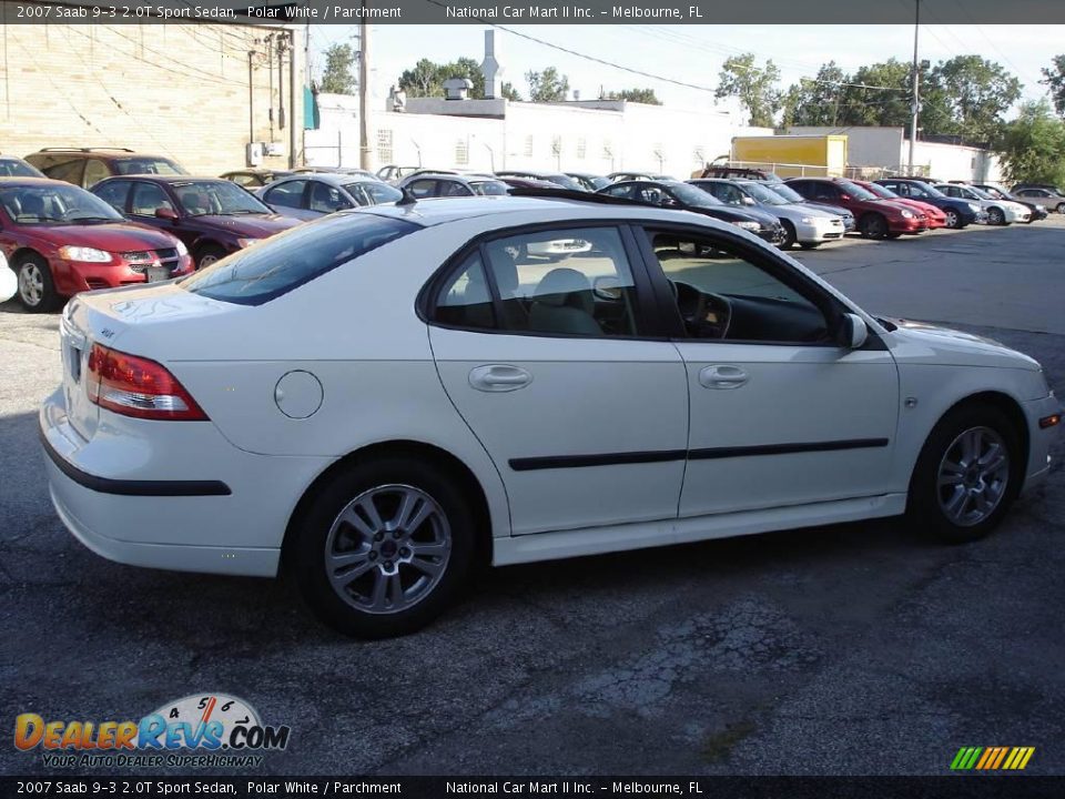 2007 Saab 9-3 2.0T Sport Sedan Polar White / Parchment Photo #4