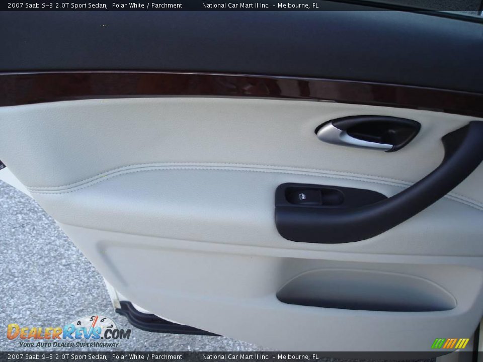 2007 Saab 9-3 2.0T Sport Sedan Polar White / Parchment Photo #9