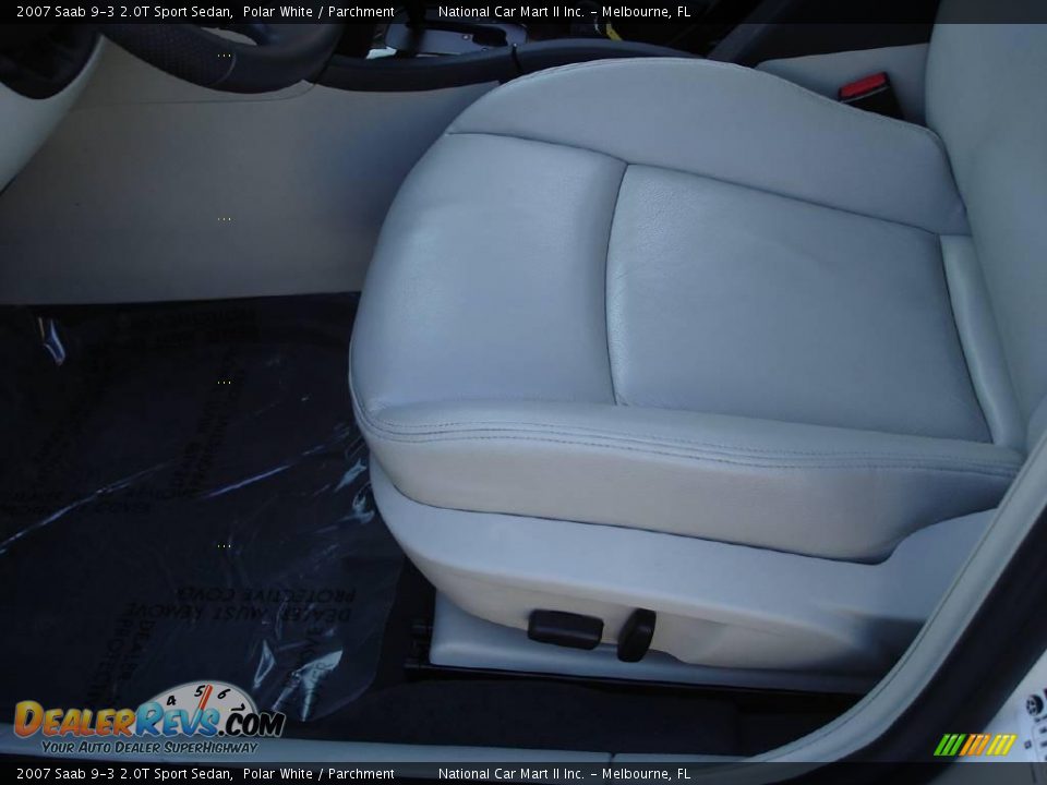 2007 Saab 9-3 2.0T Sport Sedan Polar White / Parchment Photo #11