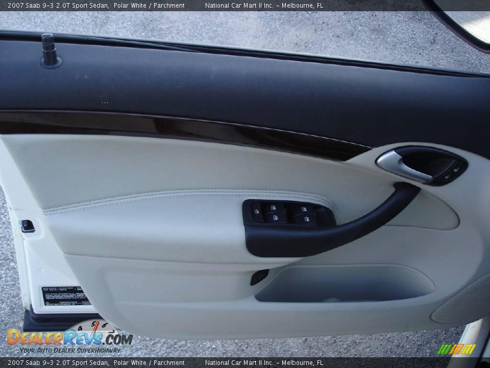 2007 Saab 9-3 2.0T Sport Sedan Polar White / Parchment Photo #13