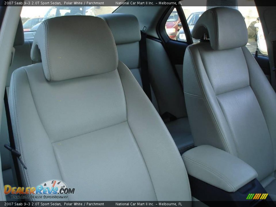 2007 Saab 9-3 2.0T Sport Sedan Polar White / Parchment Photo #27